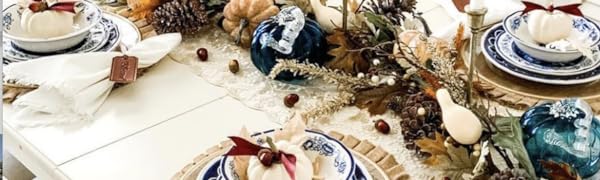 Blue Garden Fall Theme