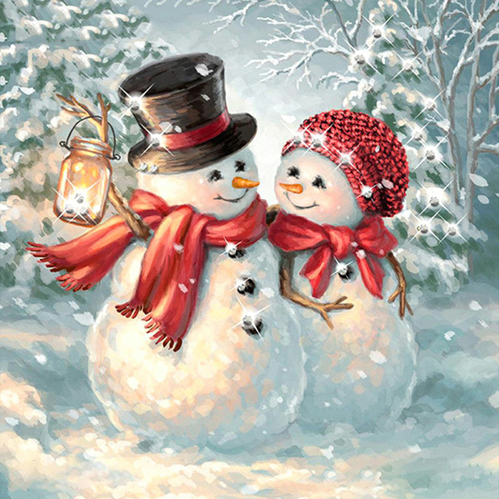 

Snowman - Square Drill Diamond Painting - 30*30CM, 501 Original