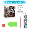 Geisha Schönheit 5d DIY Diamant Kunst Malerei Kits Teilbohrer Edelstein Kunst Kit 30x30cm