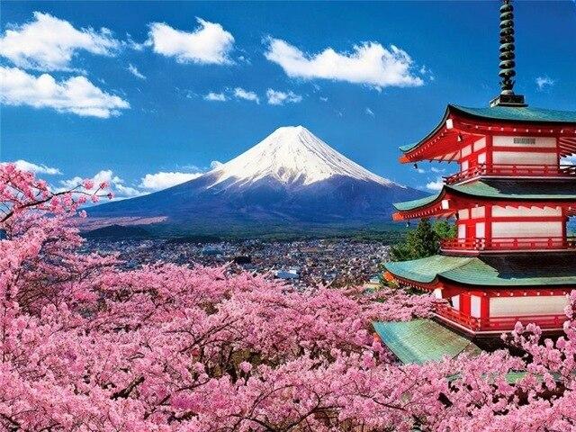 

Temple of Mount Fuji – Paint By Numbers - 40*50CM, 501 Original