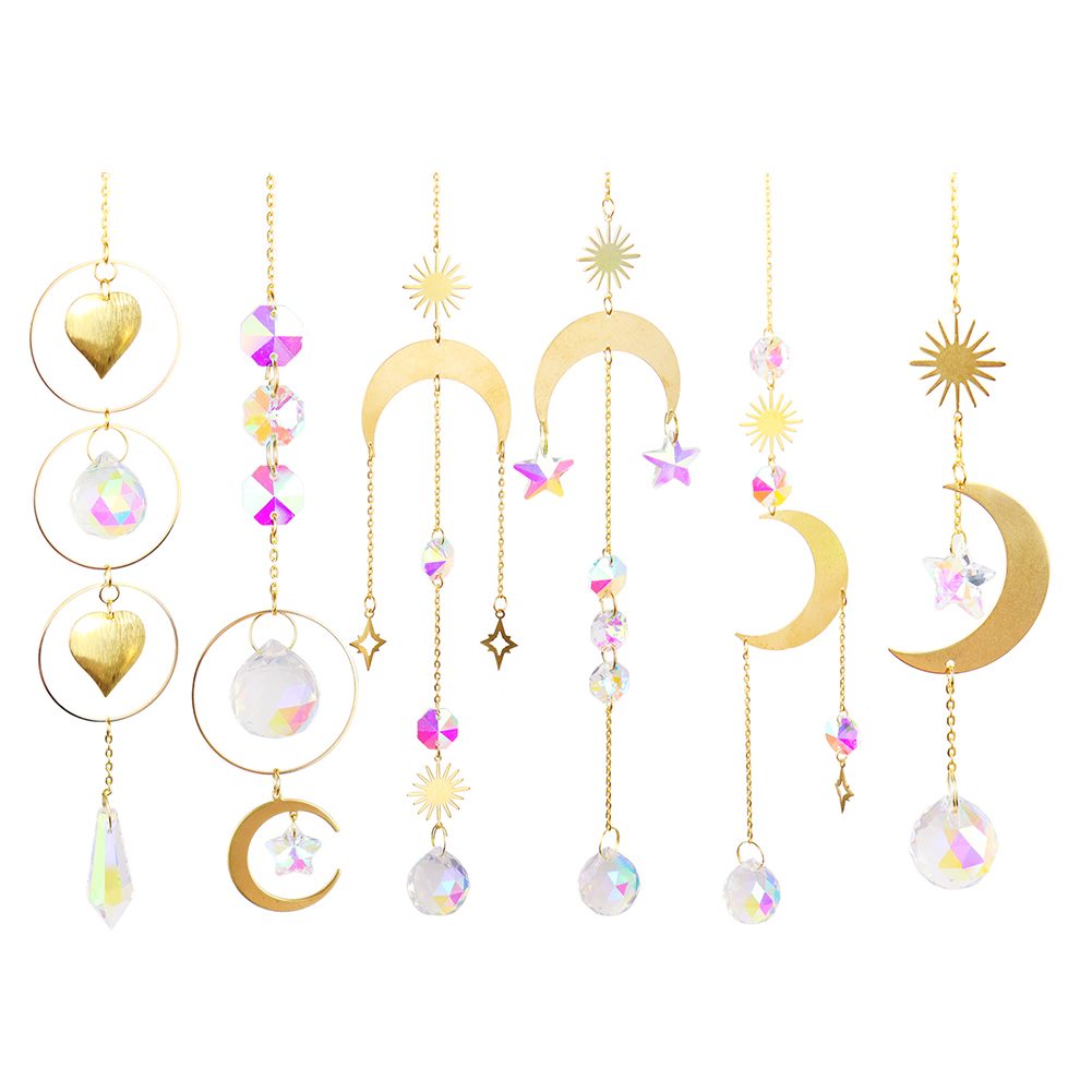 

Crystal Wind Chime Light Catcher Pendant Window Wall Hanging Decoration, 501 Original