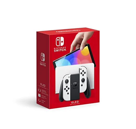 Nintendo Switch — model OLED z białym Joy-Conem (prosty pakiet produktów standardowych)