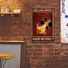 Vinyl And Whiskey Makes Me Frisky - Vintage Metal Signs - 20*30cm/30*40cm - Music