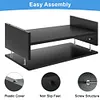 2-Tier Monitor Stand Riser with Phone Holder & Cable Management for Home Desktop