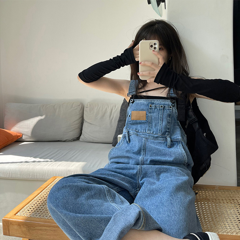 PLUS SIZE VINTAGE DENIM OVERALLS