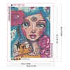 Diamond Painting -DIY Round Drill Girl(40x50cm)
