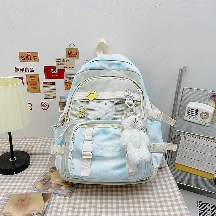 Dyeing Backpack Doll Holder Bag