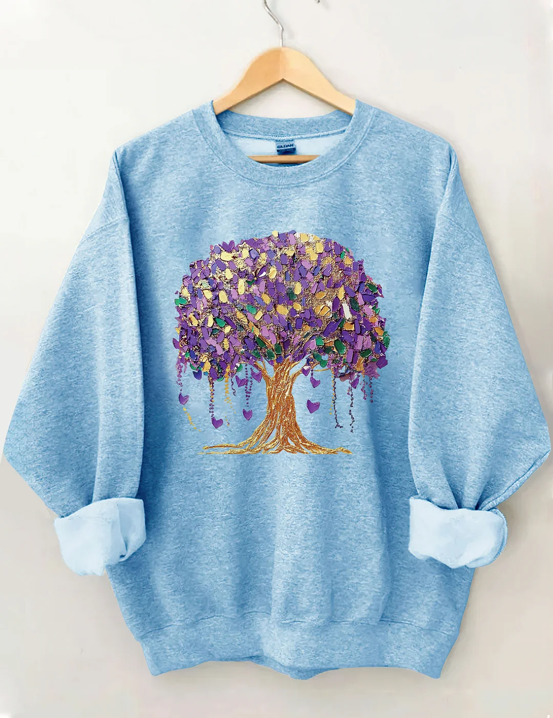 Mardi Gras Tree Sweatshirt