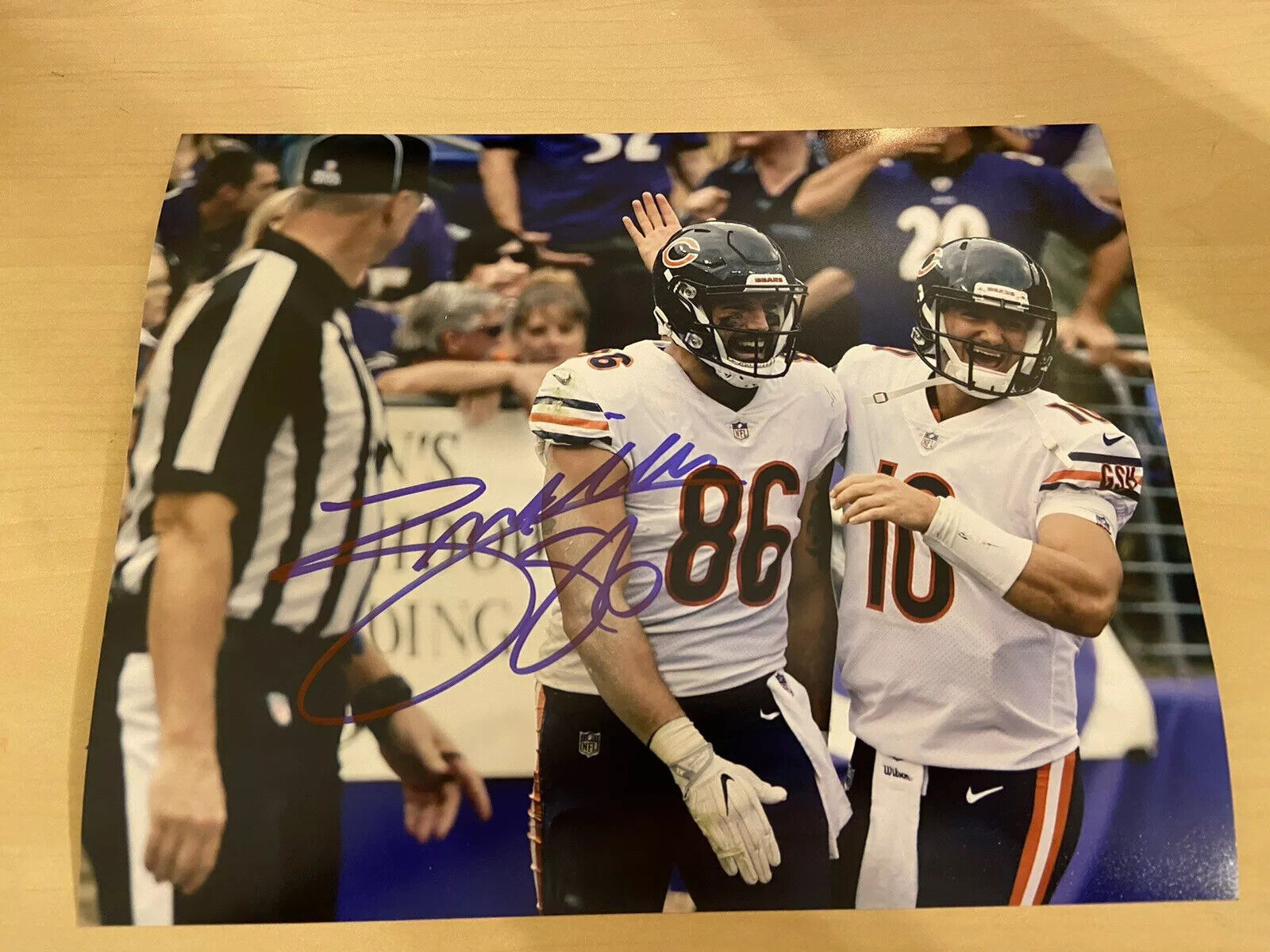 Zach Miller Chicago Bears Autographed Signed 8X10 Photo Poster painting W/COA & Proof Picture
