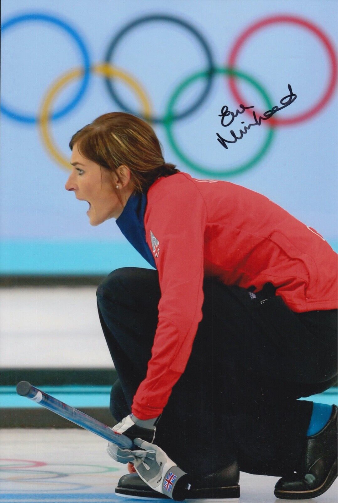 EVE MUIRHEAD HAND SIGNED 12X8 Photo Poster painting OLYMPICS AUTOGRAPH SOCHI 2014