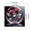 Crystal Ball Rose-11CT Stamped Cross Stitch 40*40cm/15.75*15.75in