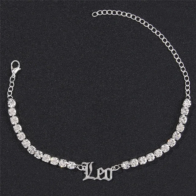 Rhinestone Chain Anklet Constellation Anklet