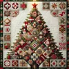 Weihnachtsbaum - runder Bohrer Diamantmalerei - 50*50cm