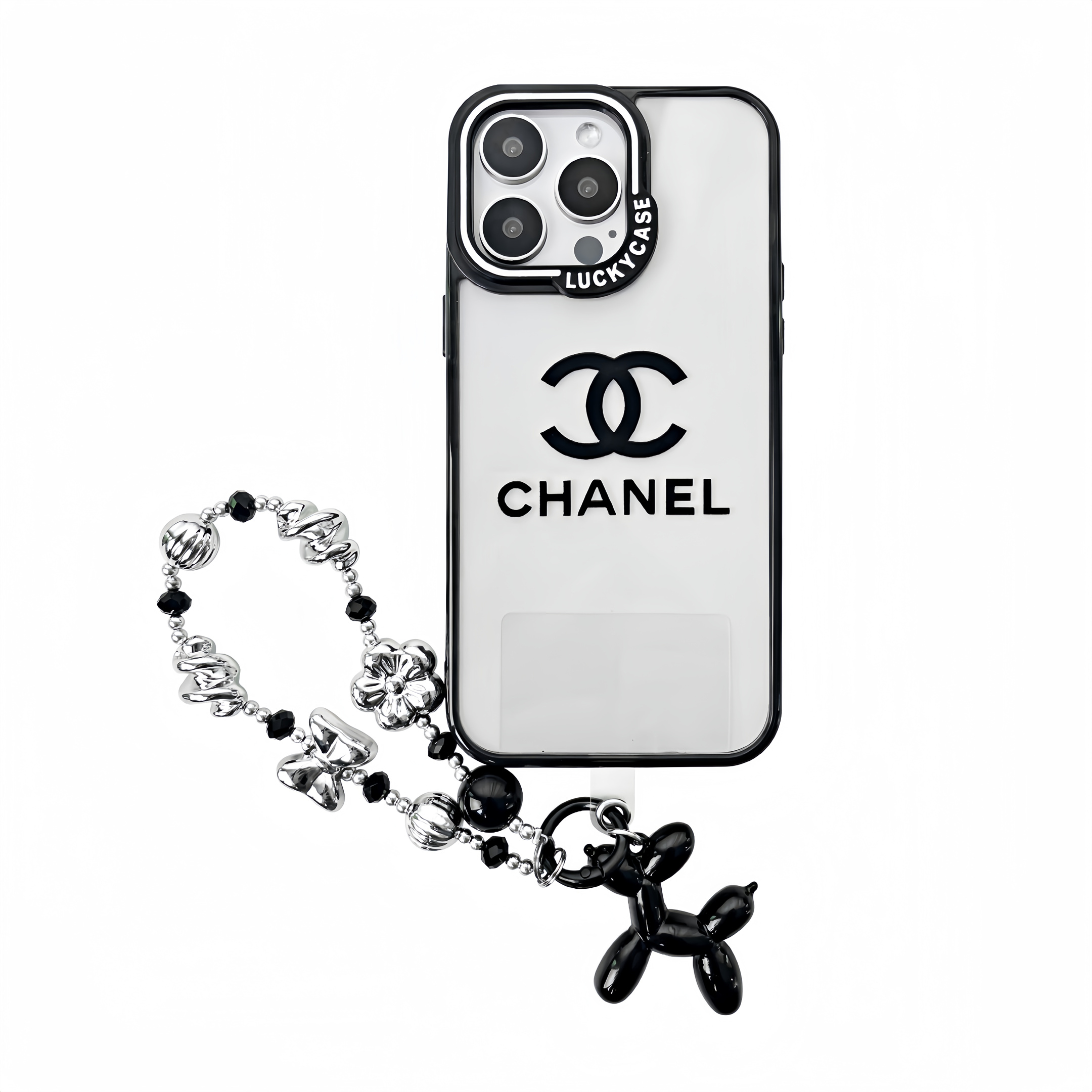 Chanel Transparent Resin High Quality Bracelet Apple iPhone Case