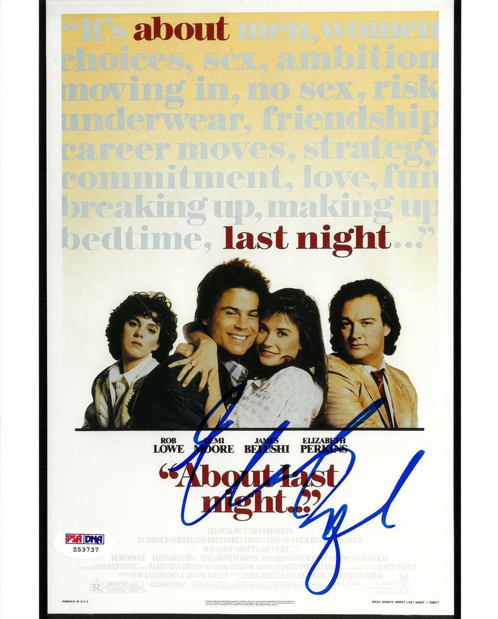 Ed Zwick Signed About Last Night Authentic Autographed 8x10 Photo Poster painting PSA/DNA#Z53737