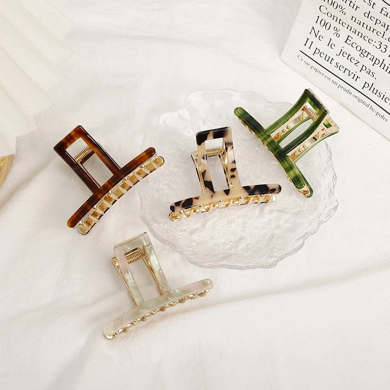 Women’s Classic Style Geometric Alloy Acetic Acid Sheets Hair Claws