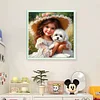 Cute Girl-11CT Stamped Cross Stitch 40*40cm/15.75*15.75in