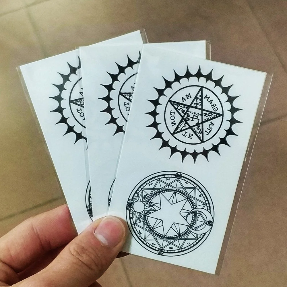 Waterproof Temporary Tattoo Sticker Black Butler Contract Symbol compass anime tatto flash tatoo fake tattoos for men women