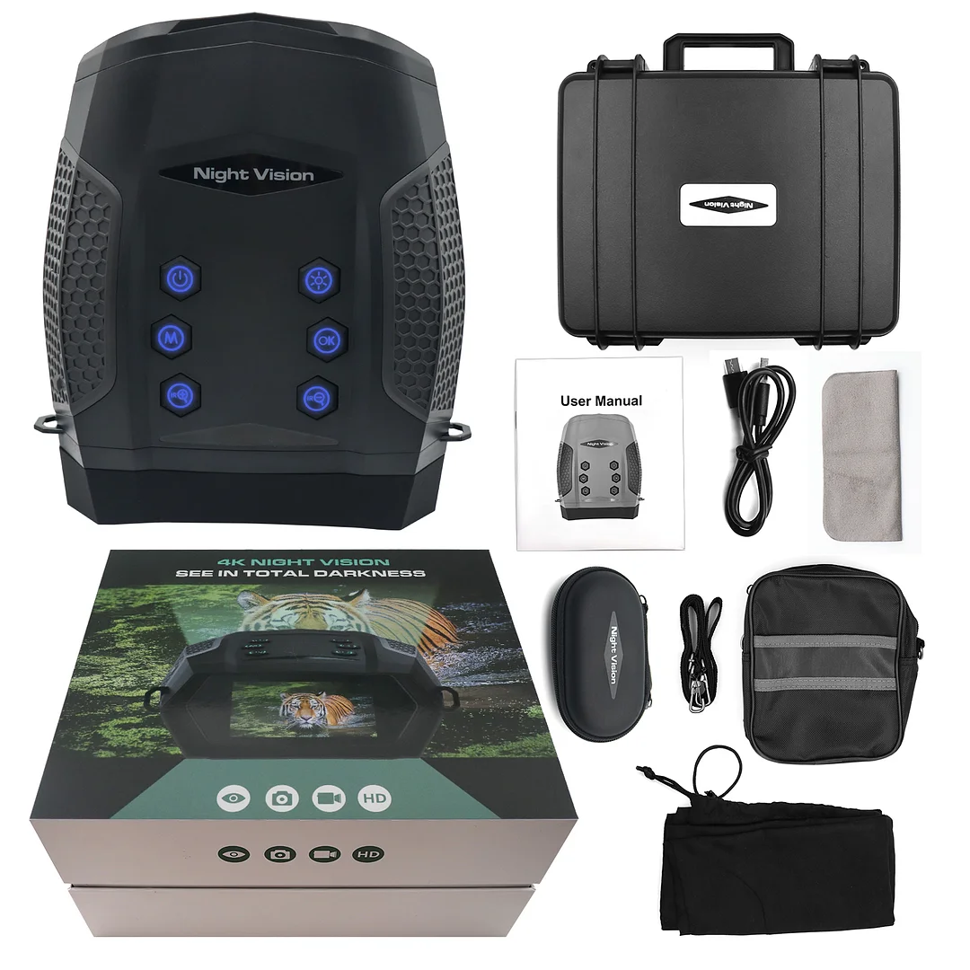 ohhunt® Night Vision Device Outdoors Z555 Night Vision Binoculars 8X Digital Zoom 600 Meters View Range in Total Darkness for exploring caves