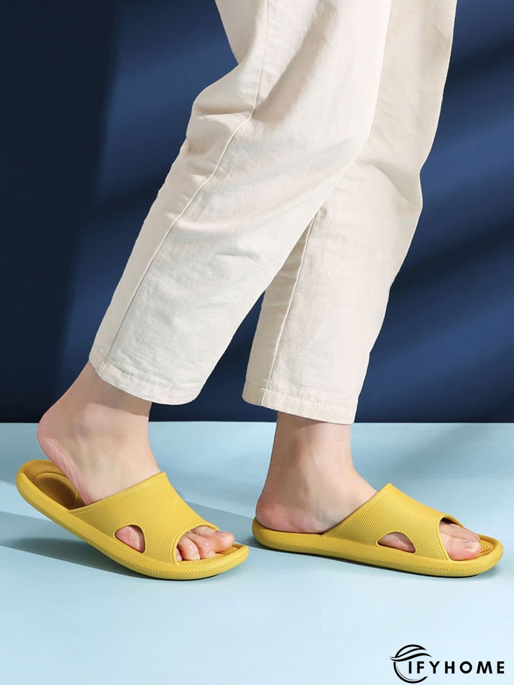 Comfy Plain Eva Massage Bathroom Slippers | IFYHOME