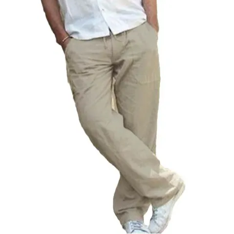 Uveng Uveng Men's Slacks Colored Straight-Fitting Simple Sweatpants Joggers Pocket-Decorated Drawstrings