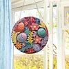 Diamond Painting Acrylic Single-Side Flower Leaf Eggs Hanging Pendant Home Decor