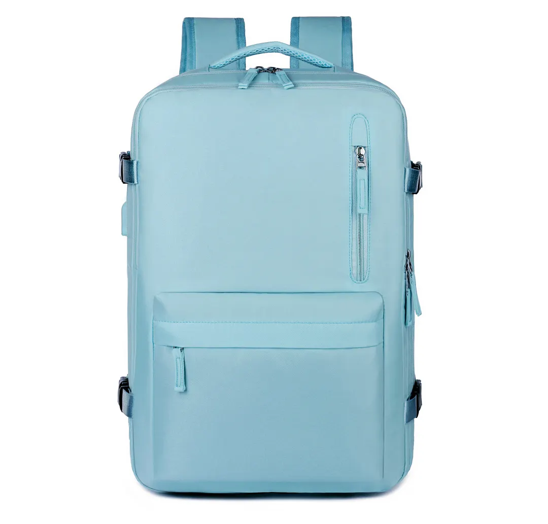 Women's Expandable Macaron Color Oxford Travel Backpack