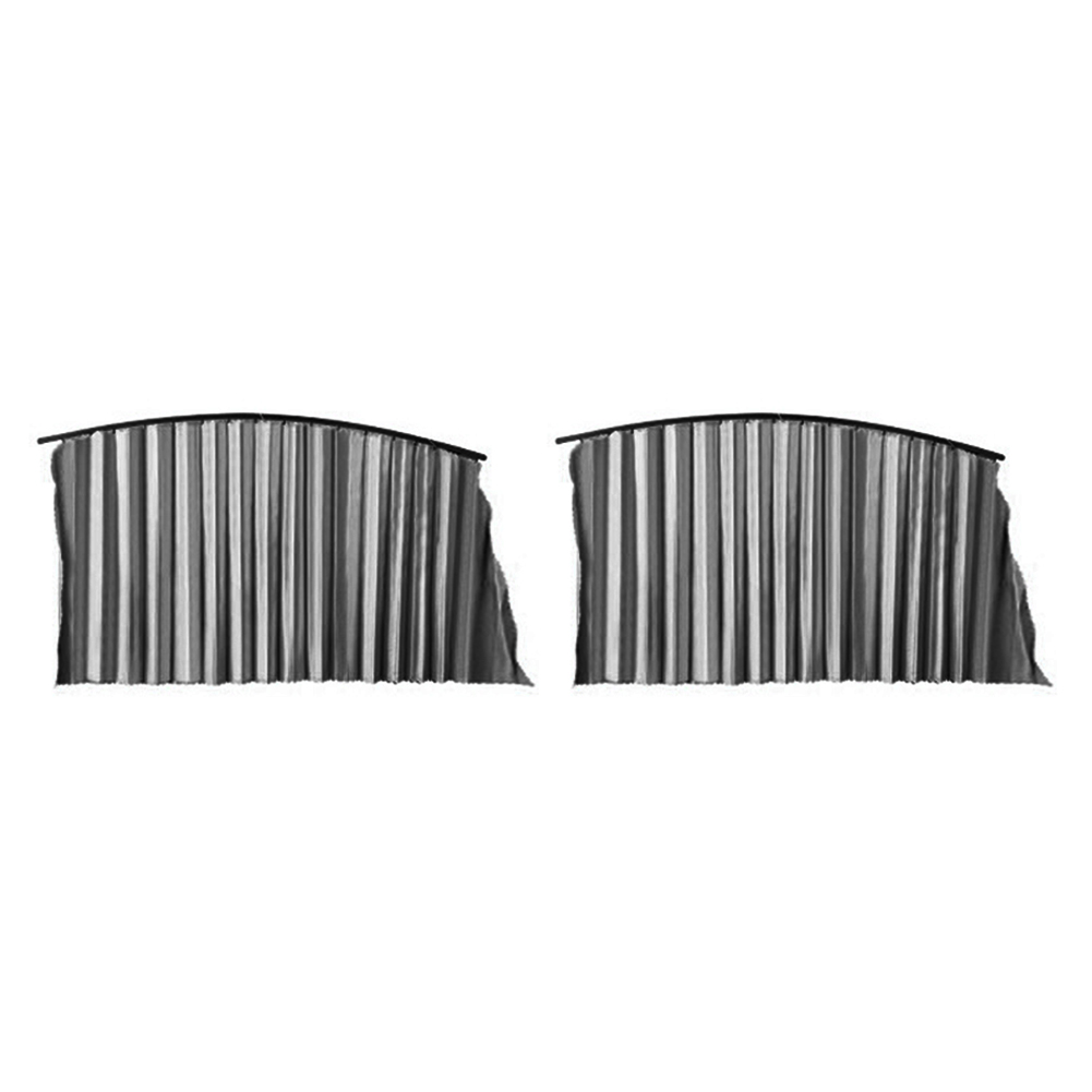 

Car Side Window Sun Shade Drape Magnetic Rail Anti UV Curtain (Black Front), 501 Original