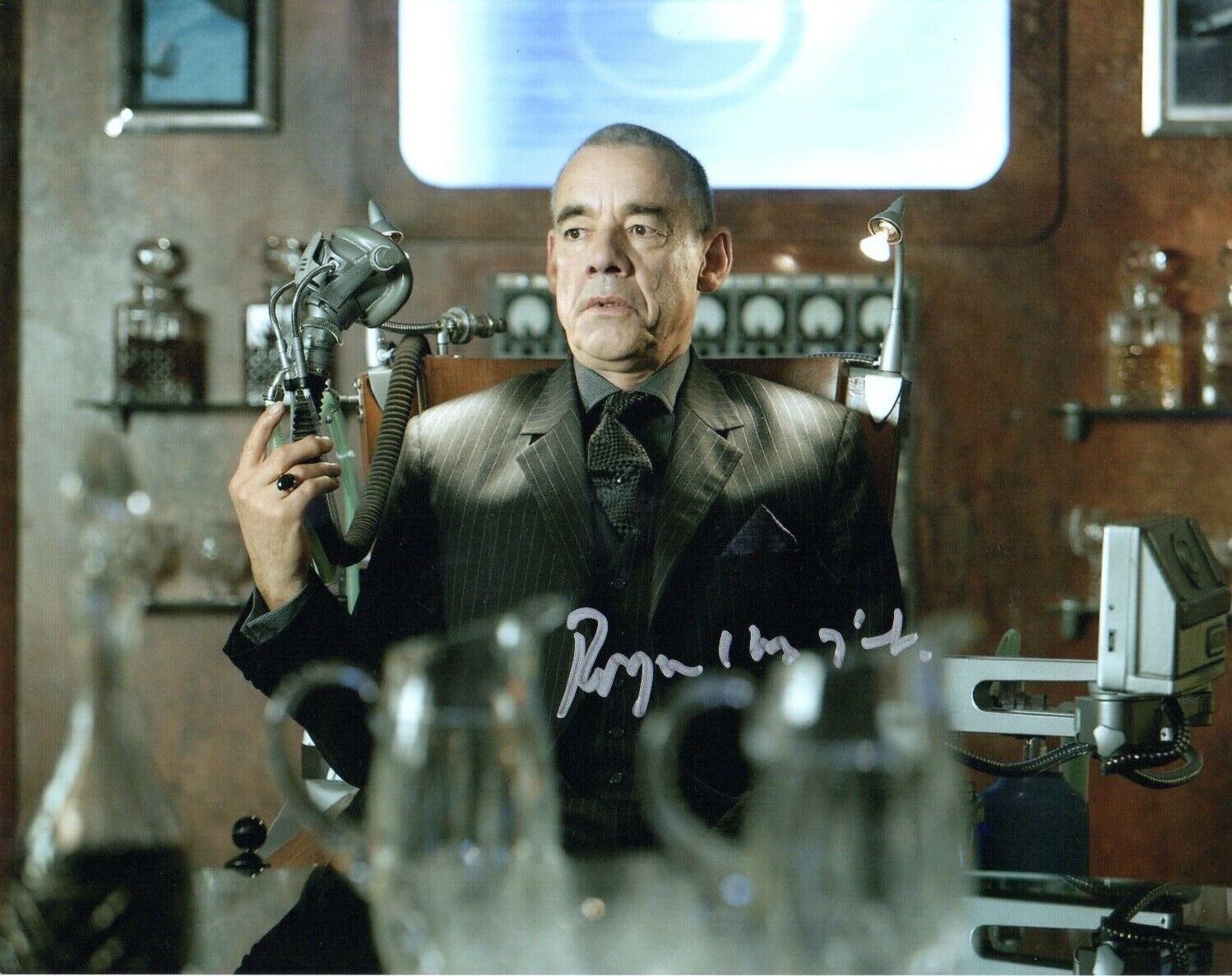 Roger Lloyd Pack Tv Film Star  Signed 10 by 8 inches Genuine Signature Photo Poster painting