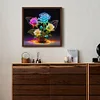 Glow-In-The-Dark Rose - Rundbohrer Diamantmalerei - 30*30cm