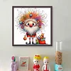 Furry Santa Claus-14CT Counted Cross Stitch 40*40cm/15.75*15.75in