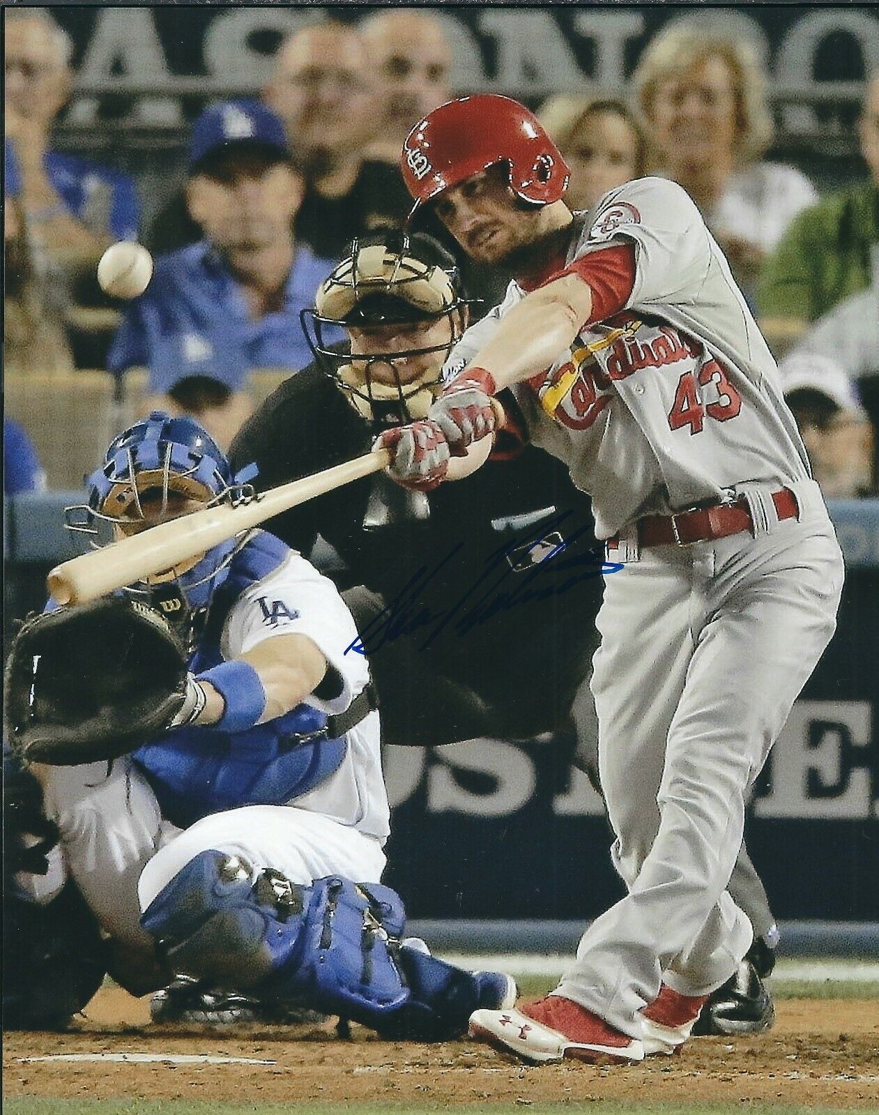 Autographed SHANE ROBINSON St. Louis Cardinals 8x10 Photo Poster painting w/ COA