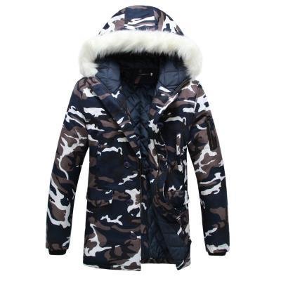 Camouflage Down Parkas Jackets Men's Parka Hooded Coat Fur Collar Parkas Winter Jacket Down Overcoat | IFYHOME