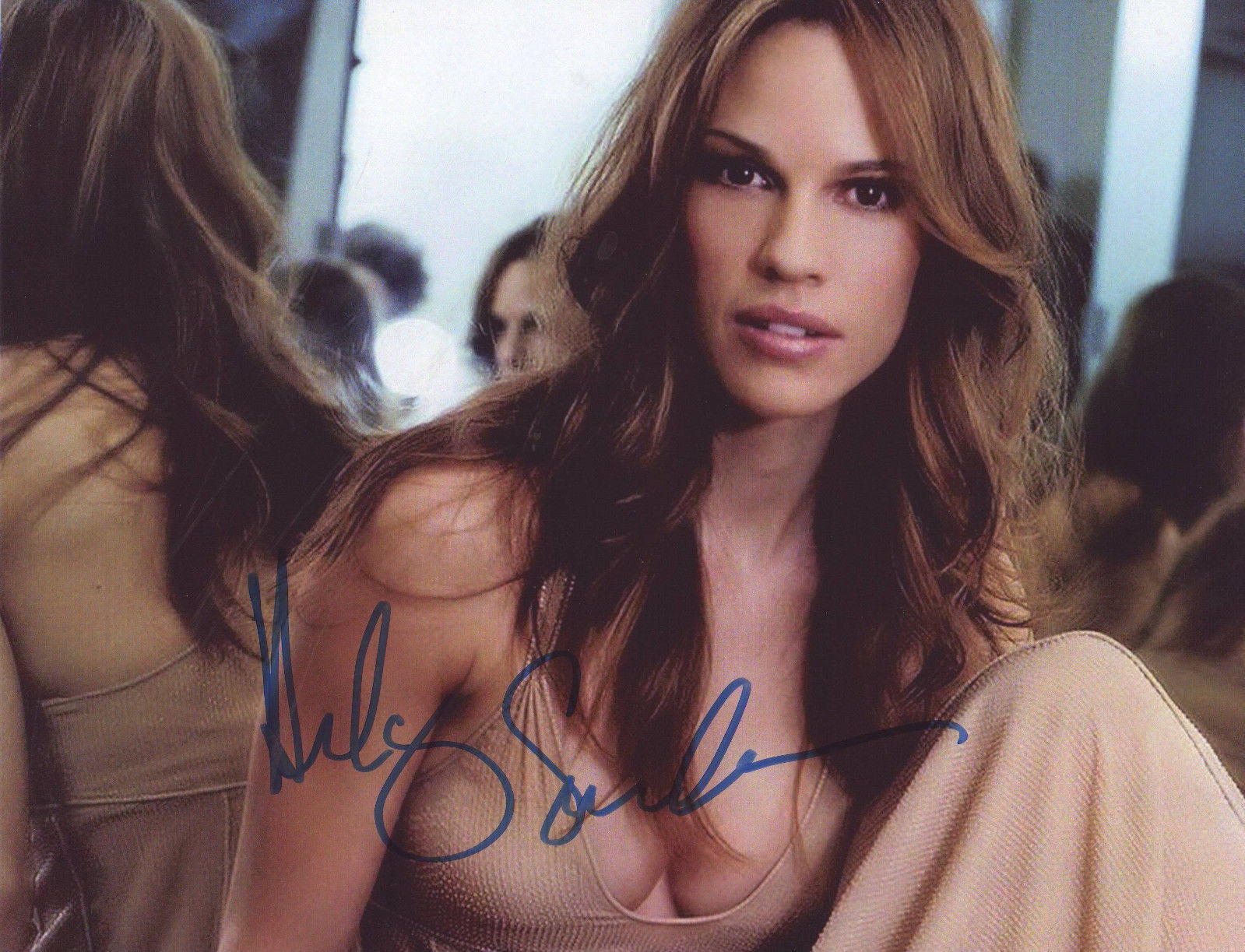 HILARY SWANK AUTOGRAPH SIGNED PP Photo Poster painting POSTER