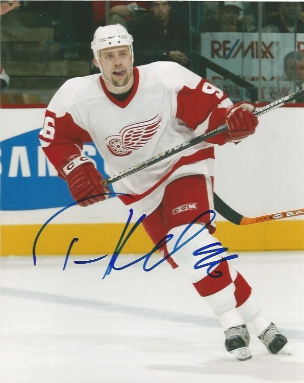 Detroit Red Wings Tomas Holmstrom Signed Autographed 8x10 Photo Poster painting COA