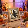 Black Witch Glass Mosaic DIY Craft Kit &ndash; Framed Halloween Wall Art