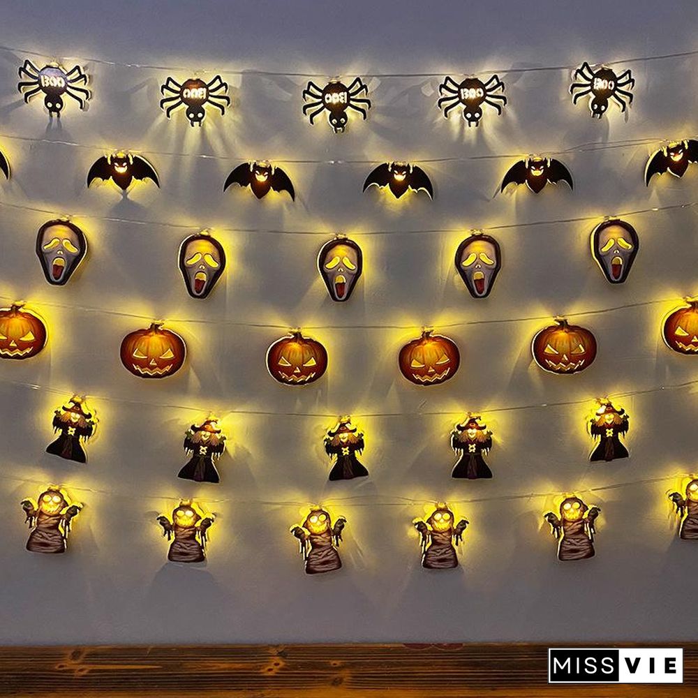 Battery Operated Mini Halloween Themed String Lights