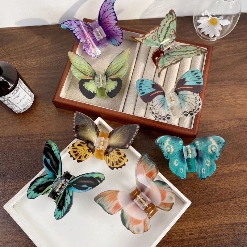 Women's Minimalist Butterfly Arylic Hair Claws