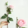 Real Touch Moisture 6.8cm Stem Round Blush Rose Luxe Artificial Flower