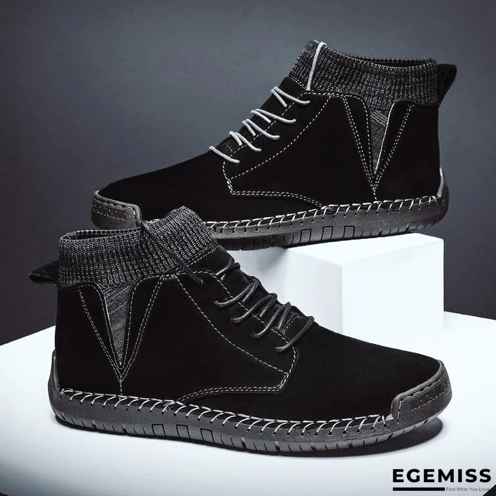 Men Casual Shoes High Top Boots Shoes Fashion Outdoor Army Travel Botas Hombre Sock Man Brithsh Sneaker | EGEMISS