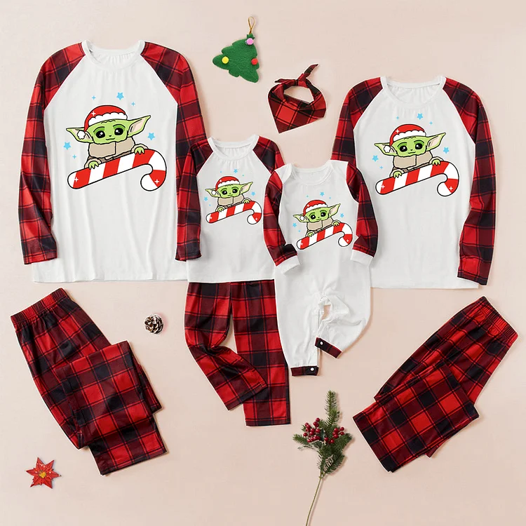 Baby Yoda Christmas Family Matching Pajamas Set