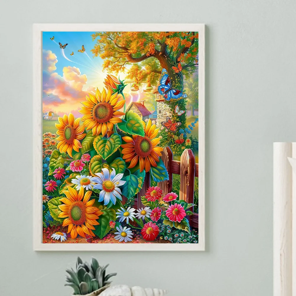 Diamond Painting - Full Round Drill - Sunflower(Canvas|30*40cm)