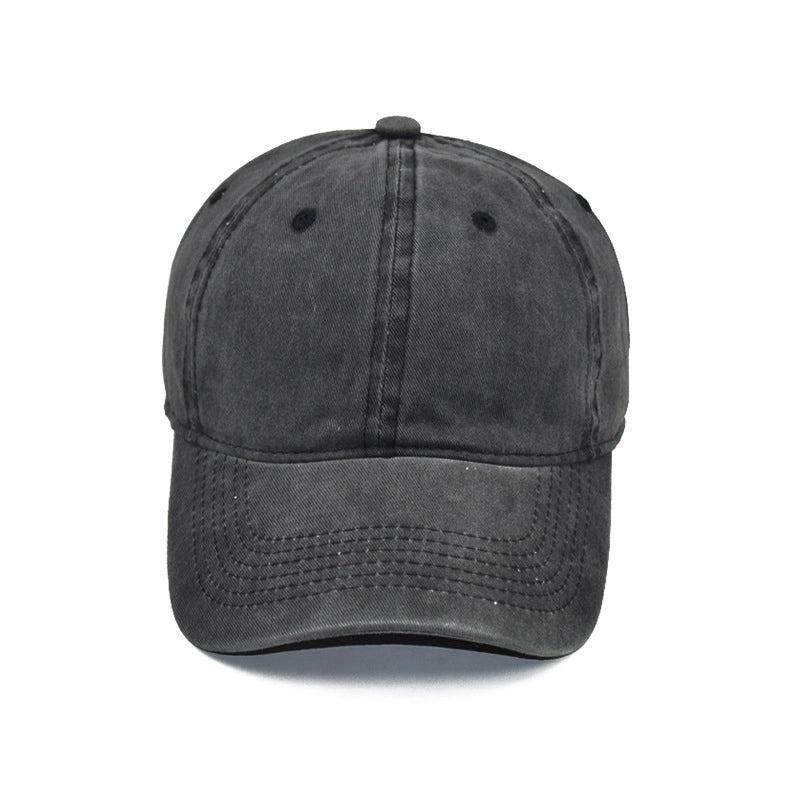 Unisex Retro Solid Color Flat Eaves Baseball Cap