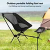 Folding Moon Chairs Footrest Telescopic Leg Rest Camping Chair Kit for Outdoor