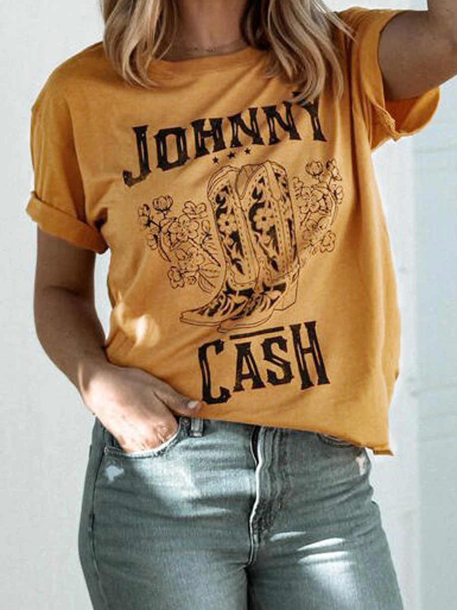 Johnny Cash O-Neck T-Shirt