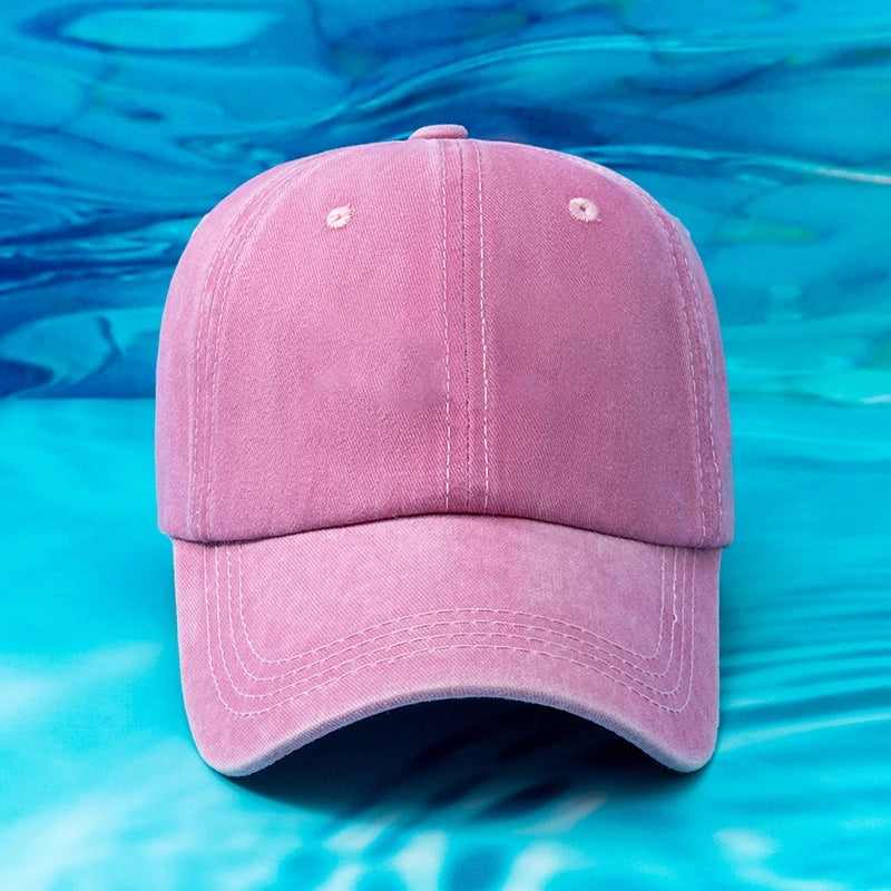 Unisex Retro Solid Color Baseball Cap