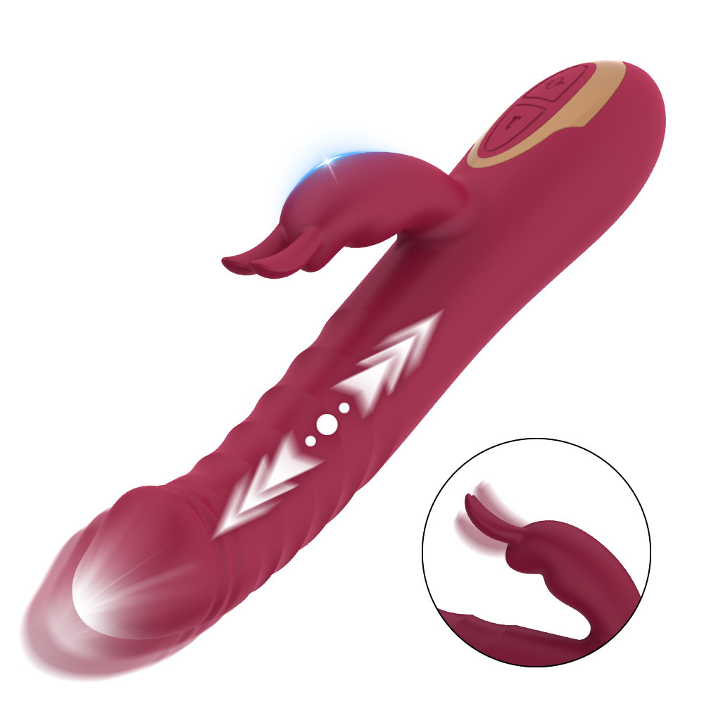 Double Vibration Telescopic Rabbit Vibrator