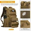 25L Taktischer Rucksack Milit&auml;r Daypack Wasserdicht MOLLE Reiserucksack Bundeswehr Wanderrucksack Trekkingrucksack Angelrucksack f&uuml;r Herren Damen Sport Radfahren Outdoor Camping