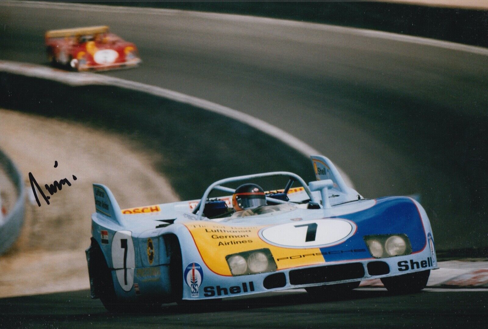 Reinhold Joest Hand Signed 12x8 Photo Poster painting Le Mans Autograph Porsche 7