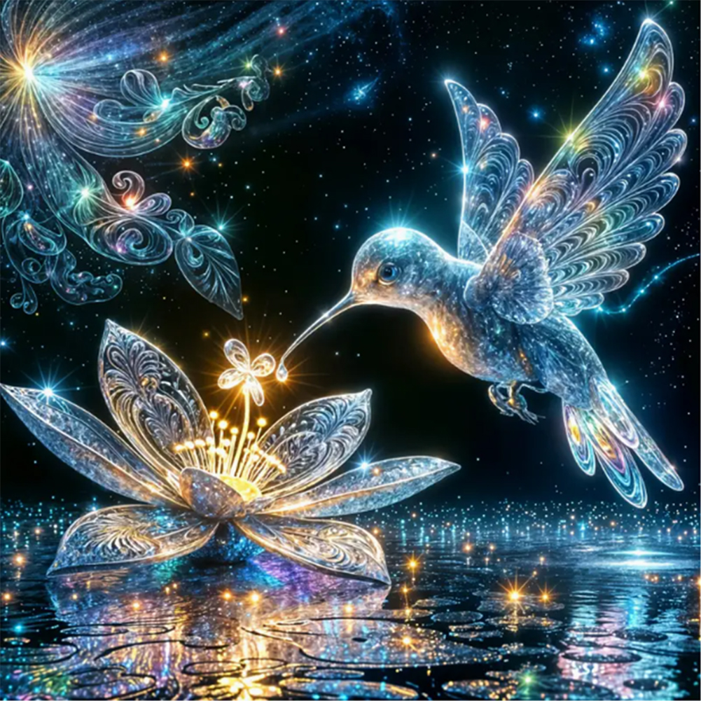 Hummingbird 30*30cm(canvas) full round drill diamond painting
